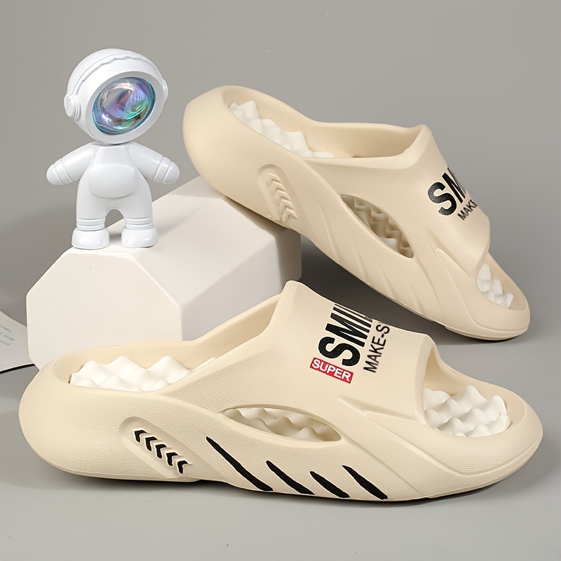 2025 summer unisex outdoor slides non slip eva sandals with   design breathable open toe   for men women durable casual slippers for   and pool   summer sandals home relaxation footwear   design flexible sole construction Product details 3