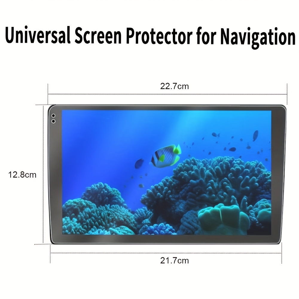 TEMU Δύο Προστατευτικά Οθόνης από Επεξεργασμένο Γυαλί Σχεδιασμένα για Διπλά DIN Car GPS Navigation Systems (9 & 10 Ιντσών), με Universal Εφαρμογή,
