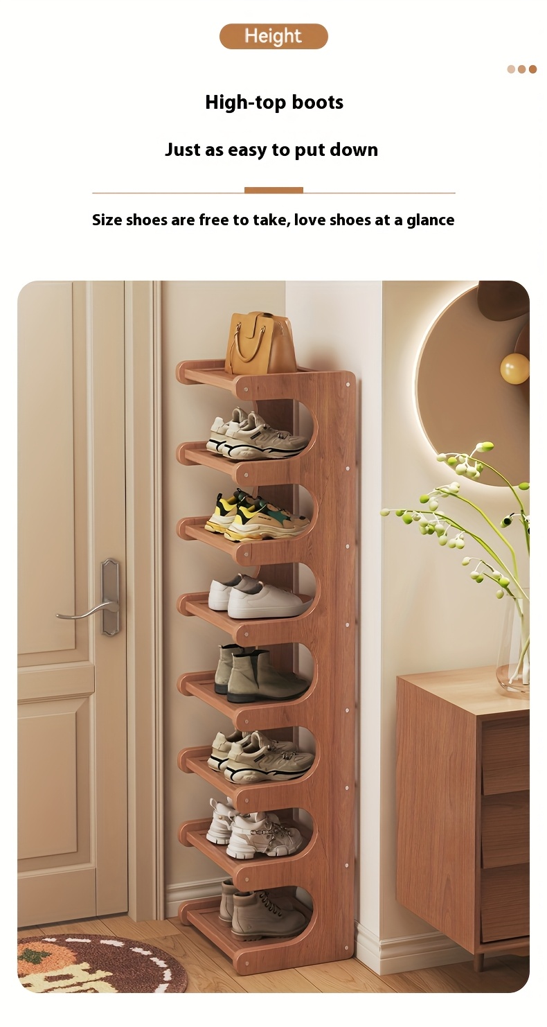 2-8 Floors of Bamboo Shoe Racks, Multifunctional Storage Racks, Narrow Space Storage Racks, Easy Bamboo Shoe Racks Suitable for Various Rooms, Room Decoration Racks, Bookcase Kitchen Racks, Holiday Gifts, Housewarming Gifts. Shoe Storage Box