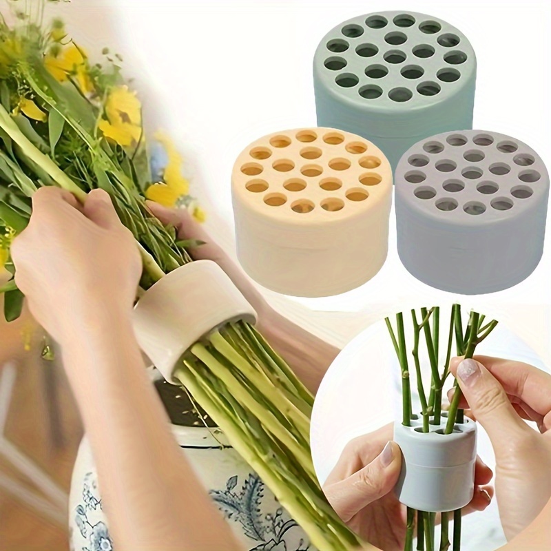 

Versatile Spiral Flower Arranger - Reusable Bouquet Holder For Vases, Lightweight Plastic Planting Tool, Indoor/outdoor Use