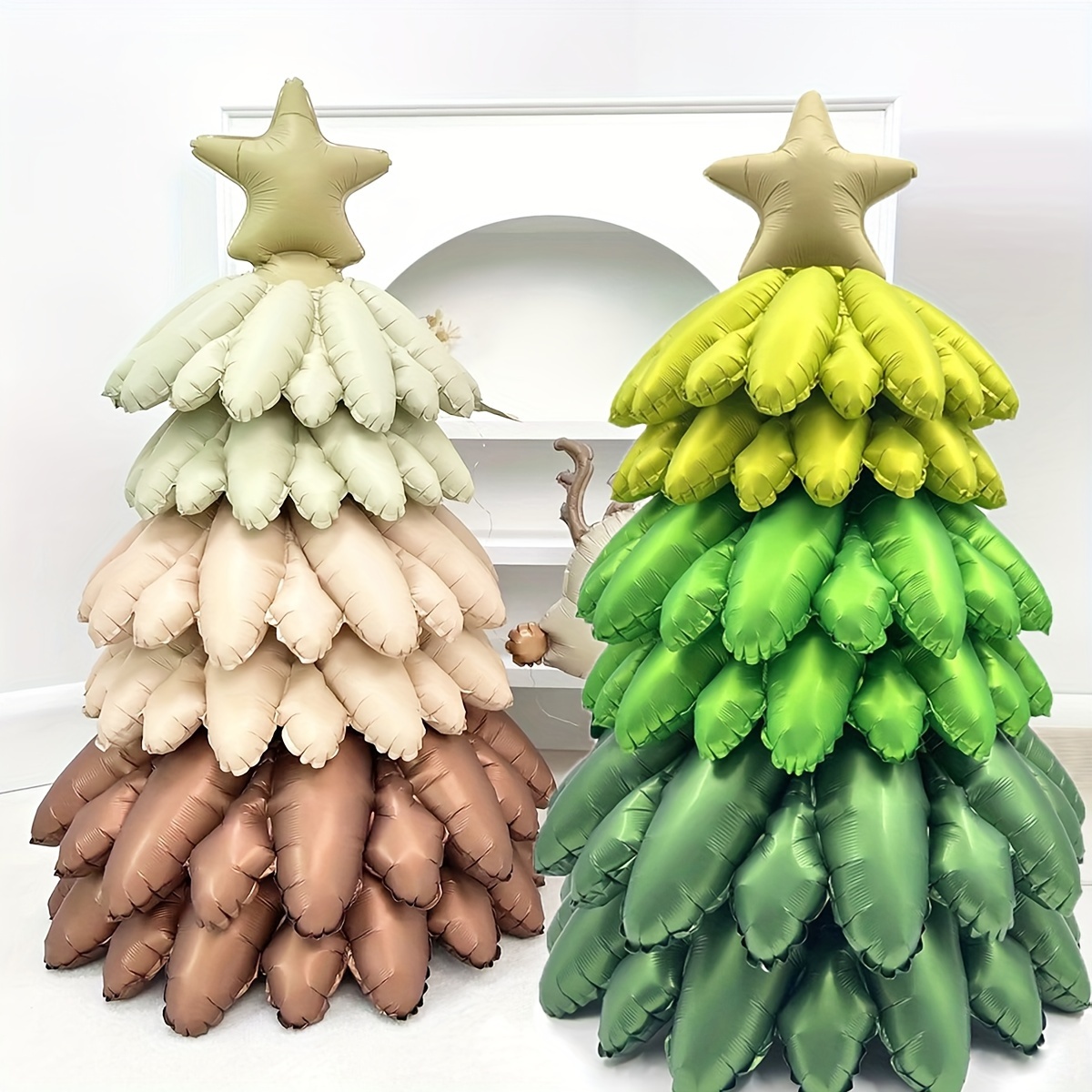 

1set Christmas Set, Including 1pc- , 2pcs-23.6in , 2pcs-28.8in , 2pcs-24in , And 2 Styles For Christmas Decoration, Christmas