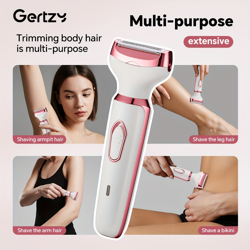 4 in 1 rechargeable   face nose legs underarm bikini trimmer wet dry   grooming kit portable rechargeable fathers day gift Product details 0