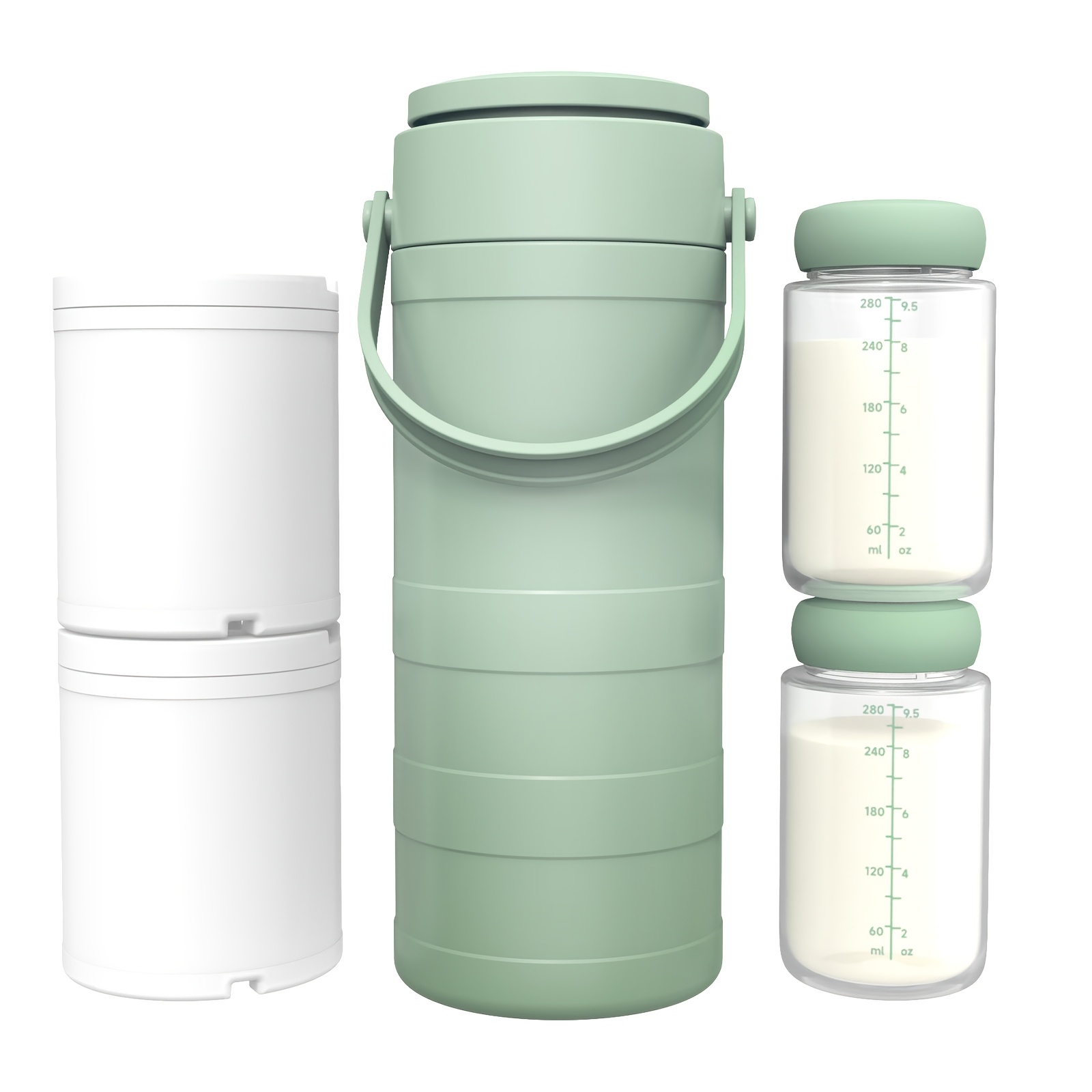 TEMU Portable Outdoor Breast Milk/cow Milk Cooler, 360° Cooling, Continuous Refrigeration For 24 Hours, Large Capacity Travel Breast Milk/cow Milk