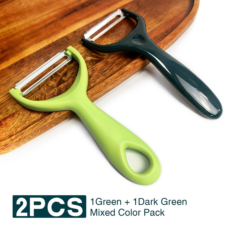 Set Of 2 Stainless Steel Handheld Peelers, And Vegetable Peeling Easy, Essential For Preparation