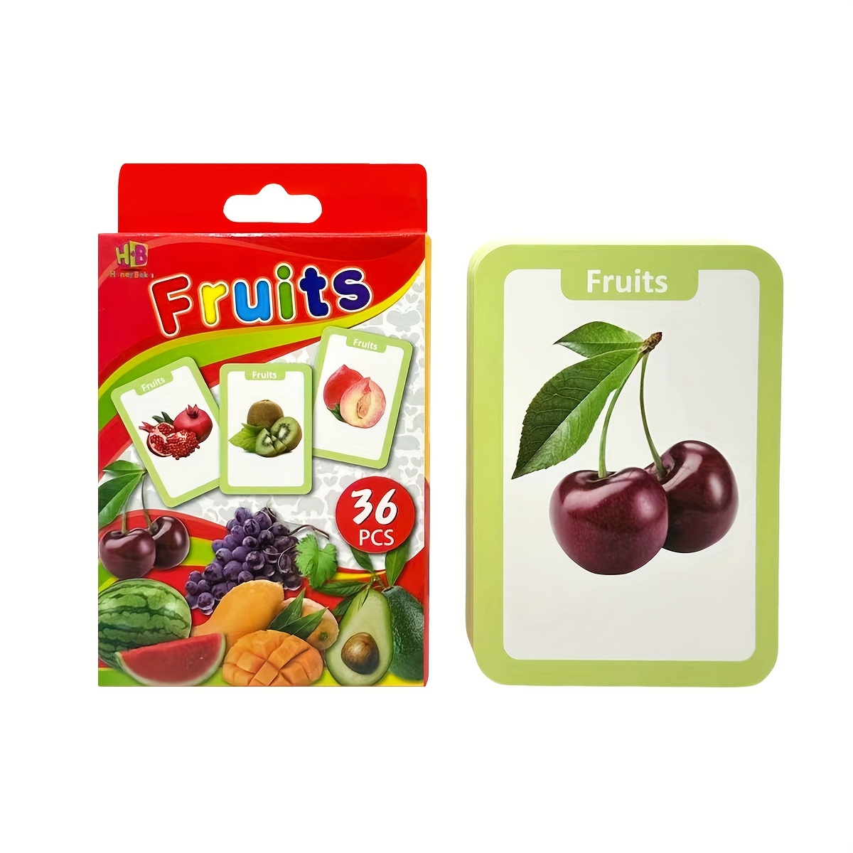 Image of A Box Of 36 English Learning Cards For Children Featuring 10 Different Types, Designed To Enhance Your Literacy Skills - Perfect For Preschool And Kindergarten
