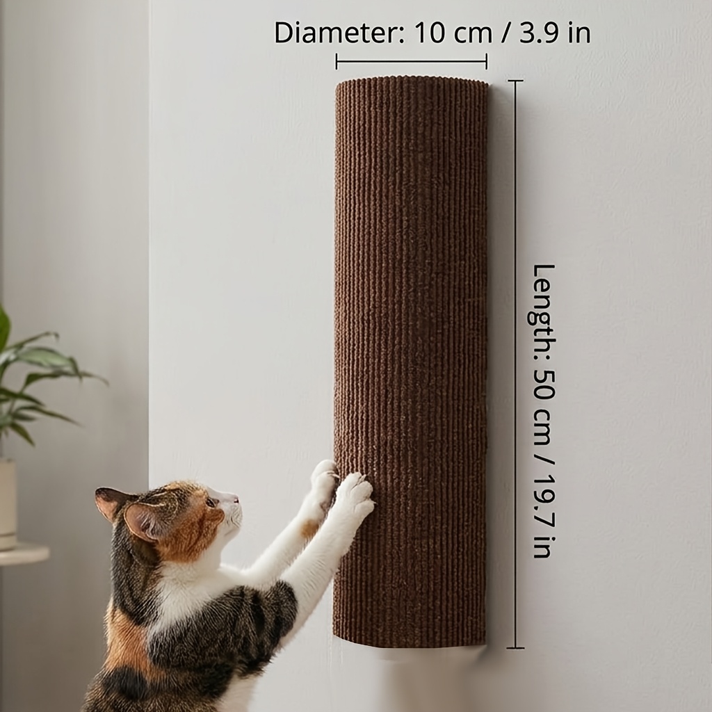 TEMU Kratzbaum für Katzen, Nachbildung einer hochwertigen Luxustextur, aufgerüstet mit stark haftender, Kleberückseite, Haustierspielzeug, geeignet