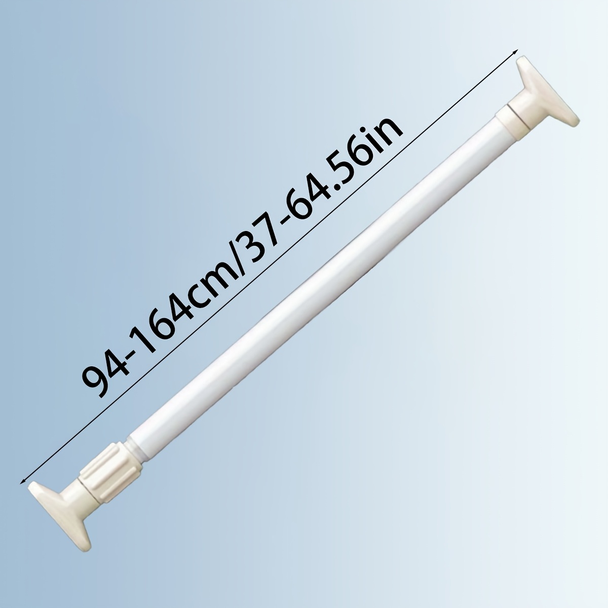 TEMU Easy-install No-drill Telescopic Rod - Versatile For Bathroom, Kitchen, Balcony & More - Perfect For Shower Curtains, Door Drapes, And Wardrobe