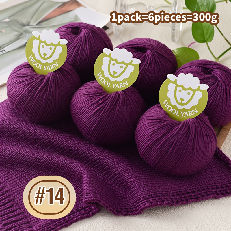 E-shop 6-fach Garn, 300g/10,5oz – 35 Farboptionen, Schönes Schaf-Strickgarn, Hautfreundliches Schaf-Strickgarn, Rotes Schaf-Strickgarn, Grünes