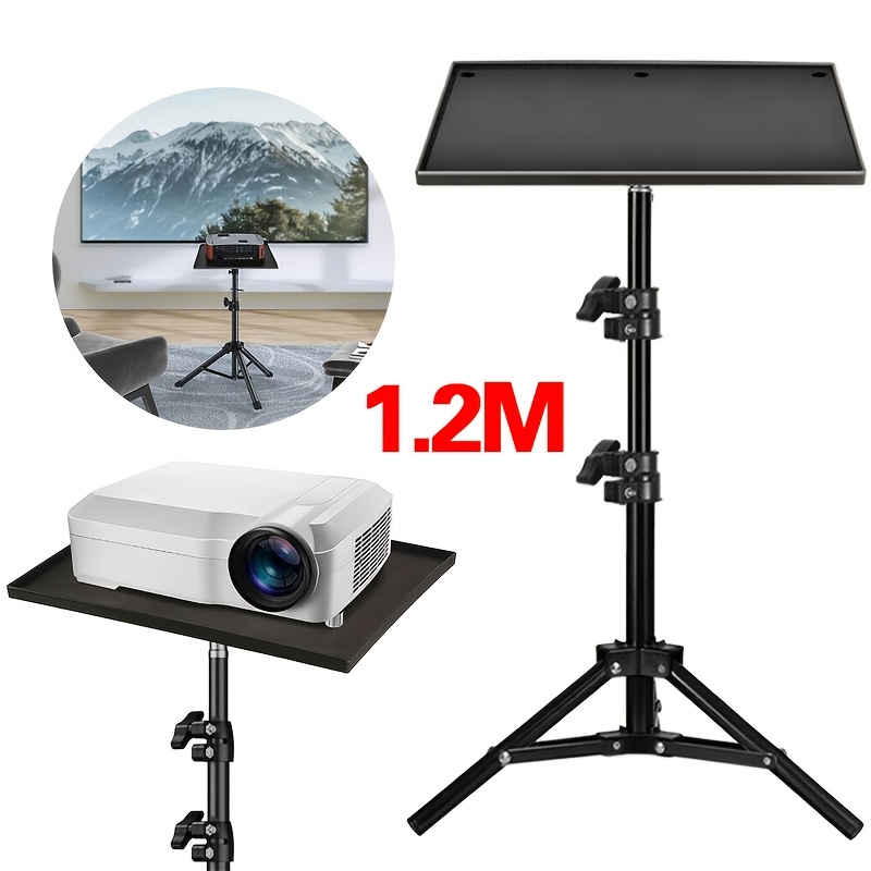 Projector Tripod Stand Foldable Tripod Projector Bracket Adjustable Height, Tripod for Projector, Home Theater Setup, Presentation Equipment, Lightweight Stand,  , Aluminum Tripod, Stable Support, Heightadjustable Stand, Tripod Support, Movie Enthusiasts, Office Professionals