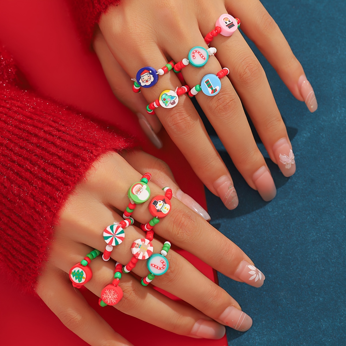 

12- Christmas Set For Women - Y2k , , - No Plating For , - Assorted Fun Jewelry ( )
