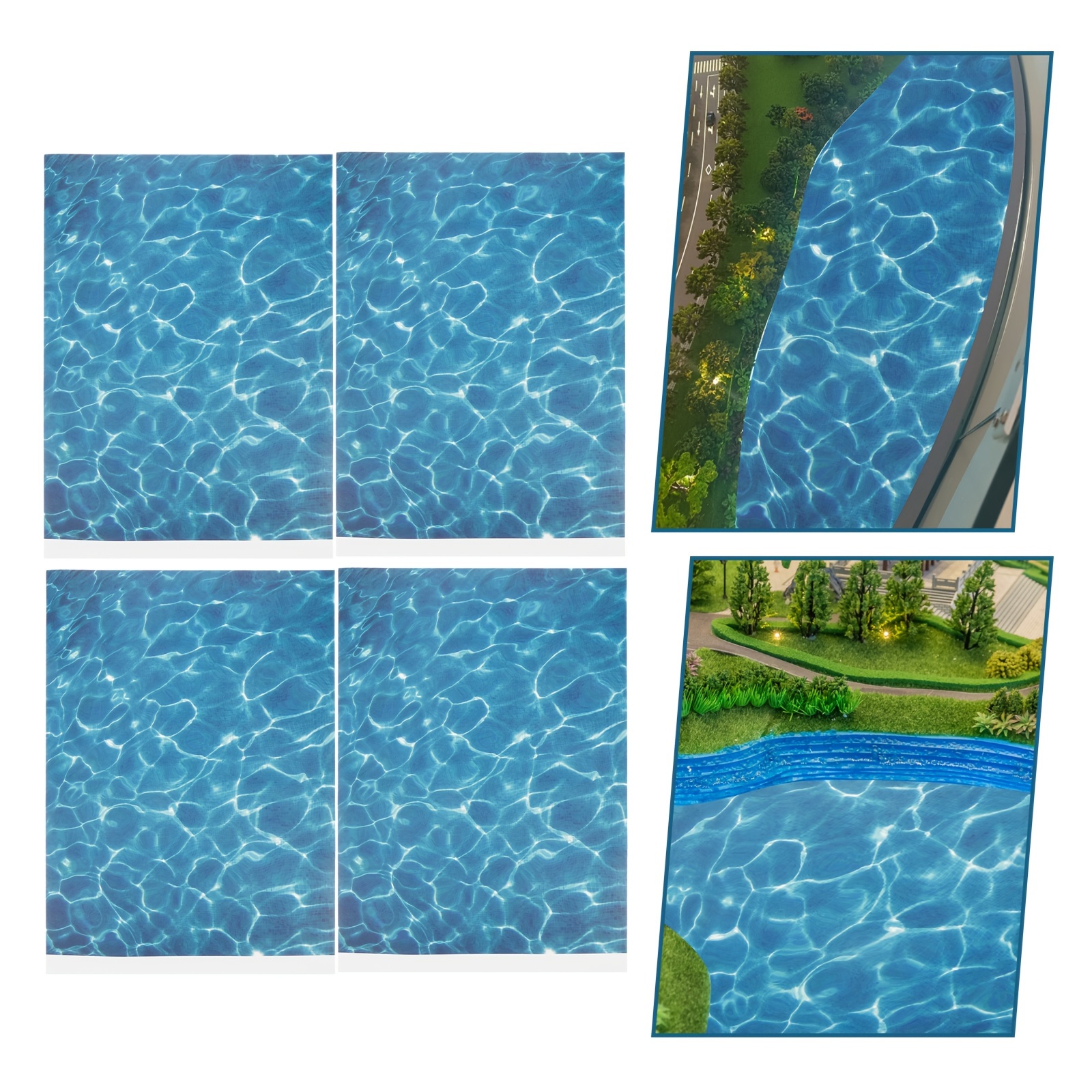 

Diy Miniature Kit - 4pcs Pvc Water For & , Accessories