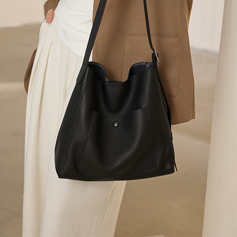 original leder damen tasche – großes fassungsvermögen Temu Germany