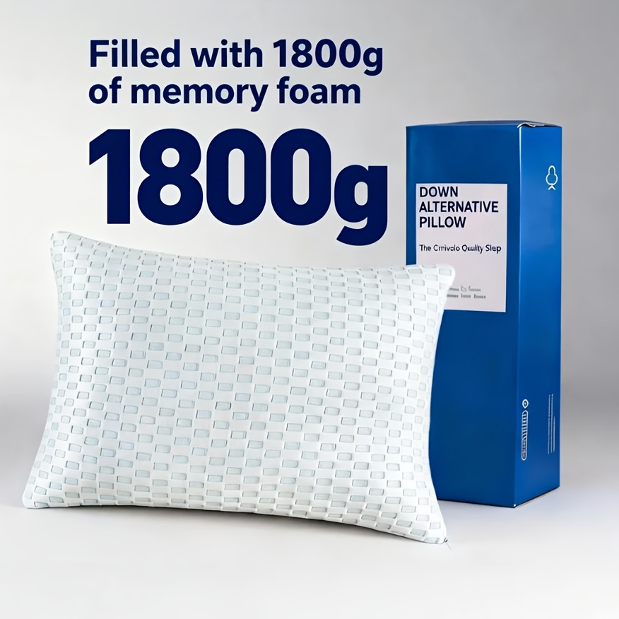 E-shop 1800G Füllmenge, Abnehmbares und Waschbares Kühlkissen, 75 x 50 cm, Geschenkverpackung, Hochwertig, Verstellbar (+25 verstellbare Dicke),