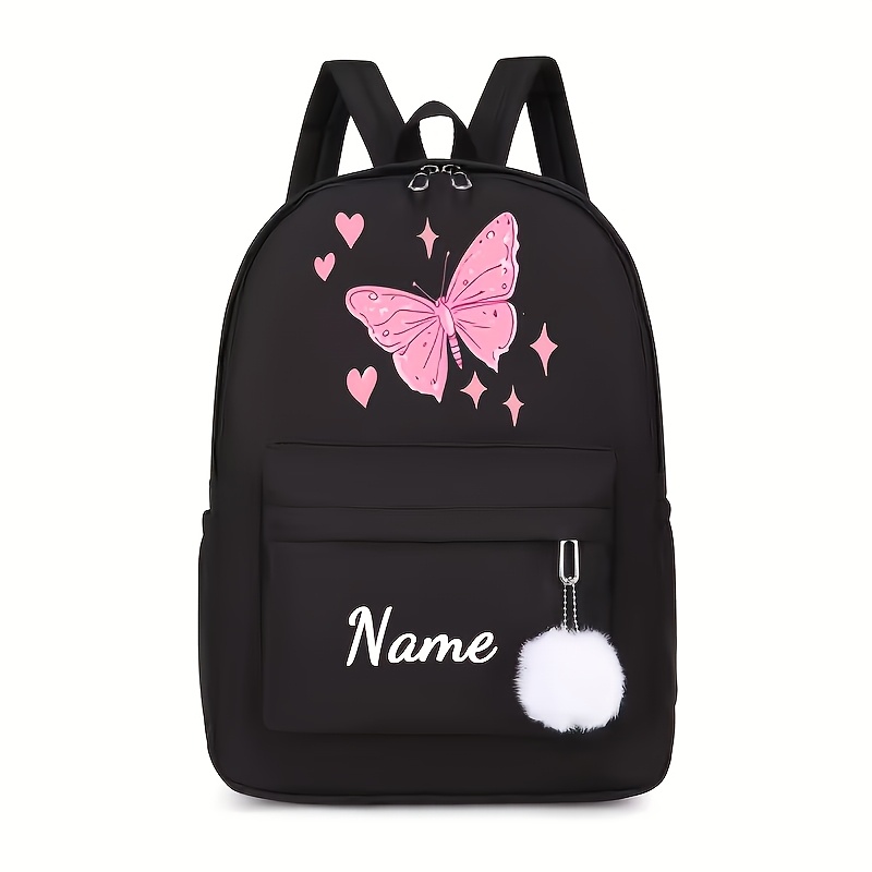 TEMU A Tailored Name Backpack Lightweight And Foldable, Featuring A Zipper Closure. This Large-capacity Casual Bag Is Use, Social Gatherings, And