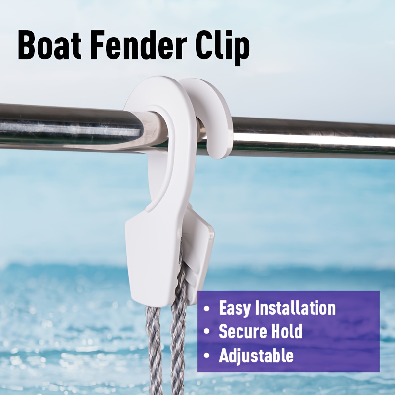 original  -bootsfenderhalter – uv-beständiger kunststoff-schnellverschluss-fenderclip, marine-fenderhaken, bootstoßstangenhalter, dockfenderhalter für einfache einstellung