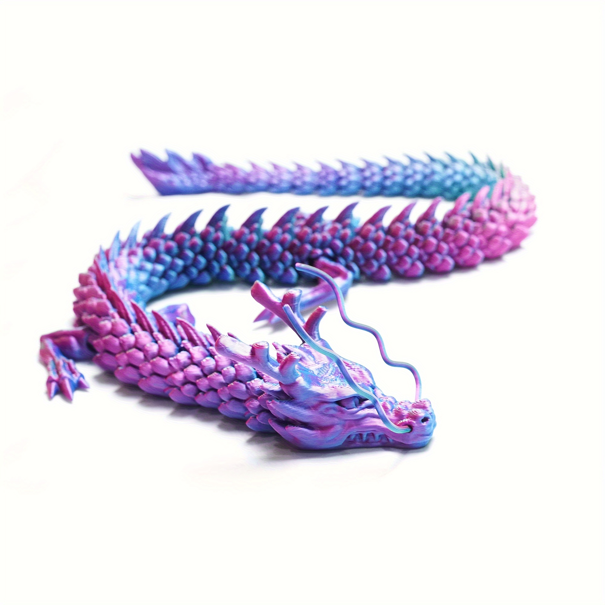 

12inch 3d Print All-in-one Shape Chinese Dragon, Full-body Joints Can Be Freely Activated, Can Be Shaped Anywhere, Creative Collectible Toys, Home Decoration Desktop Ornaments