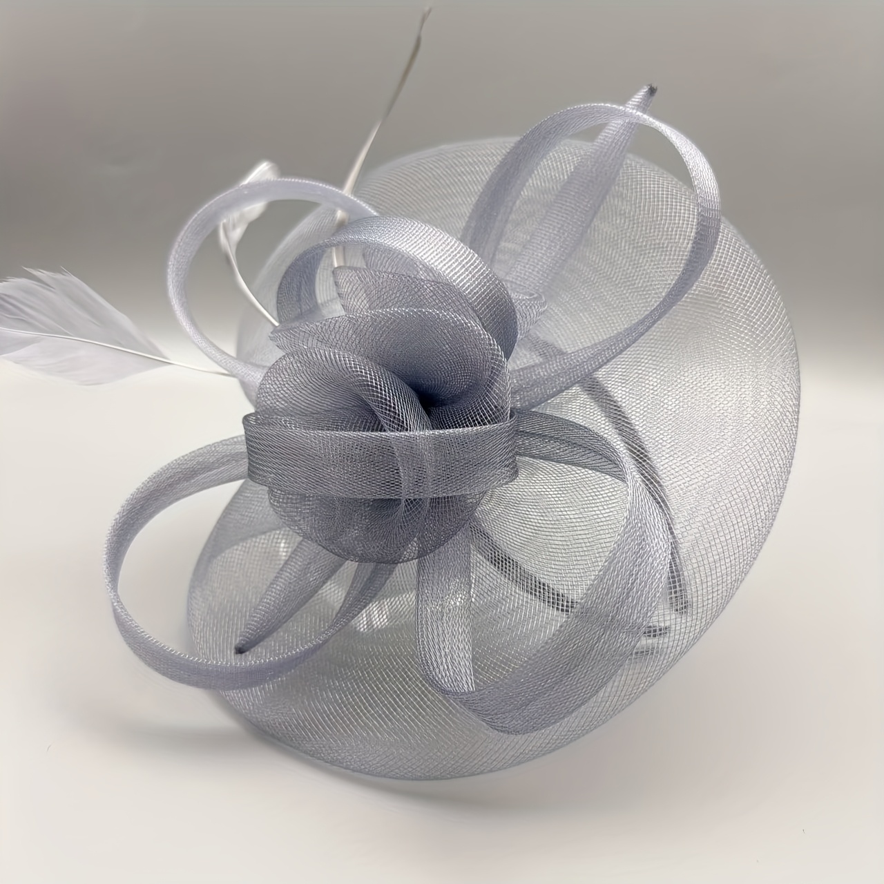 TEMU Sombrero de piel de alambre con de malla tipo sombrero , 1 pieza, tocado fascinator para de té, Halloween, de 1920, carreras de caballos, boda,