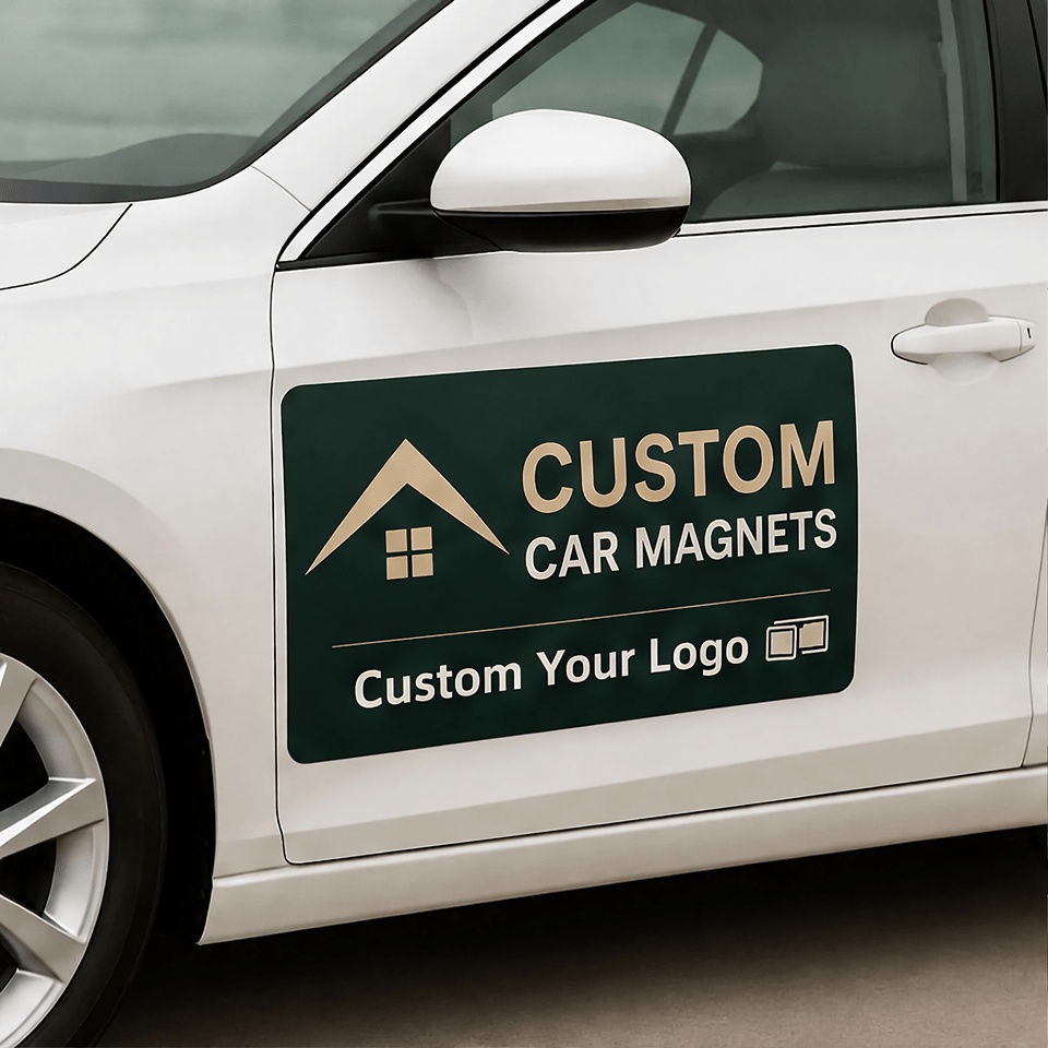 TEMU Custom Car Magnet Stickers, Waterproof And Heat Resistant, Ideal For Car Decoration, Business Brand Promotion, Or Expressing On Vehicle
