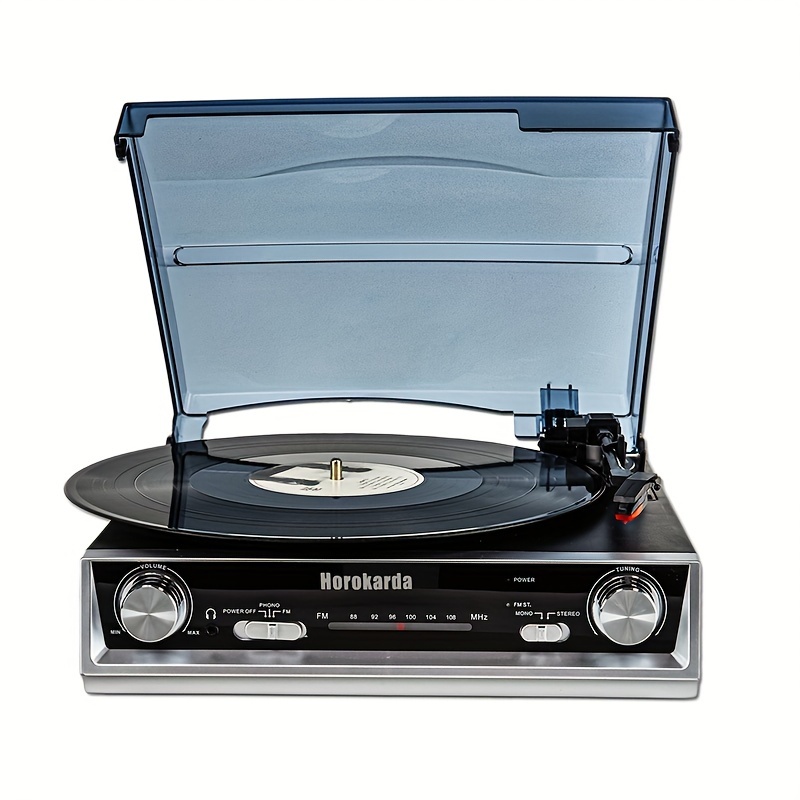 

Vinyl Record Player, Vinyl Records With Built-in Speaker, , Belt Drive Vintage , Fm Radio, 3.5mm Music Out Jack, , Headphone Jack.a High-quality Valentine Gift, The Best Musical For !