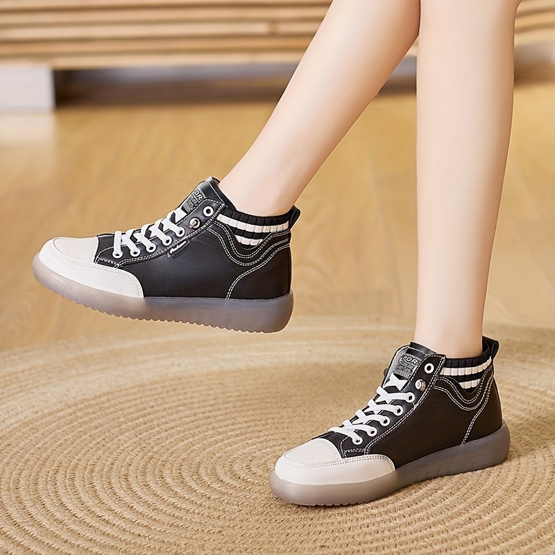 Zapatos Tenis Botin Plataforma Tennis Plataforma Bota Blanca