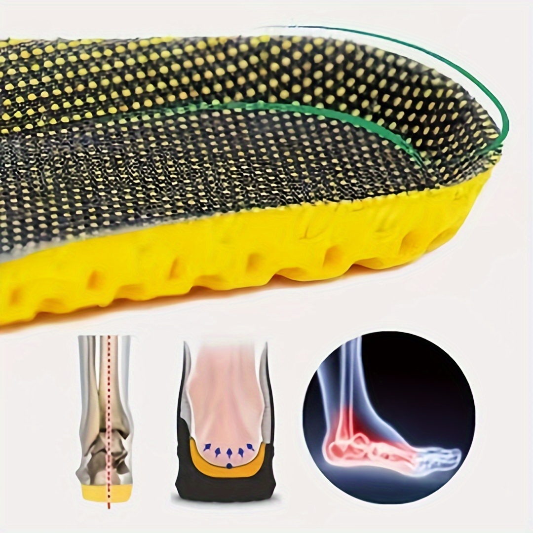 3 Pairs Breathable Mesh Shoe Insoles - Comfortable Replacement Inserts for Sports Shoes & Water Footwear, Black, Enhanced Ventilation Design for All-Day Support