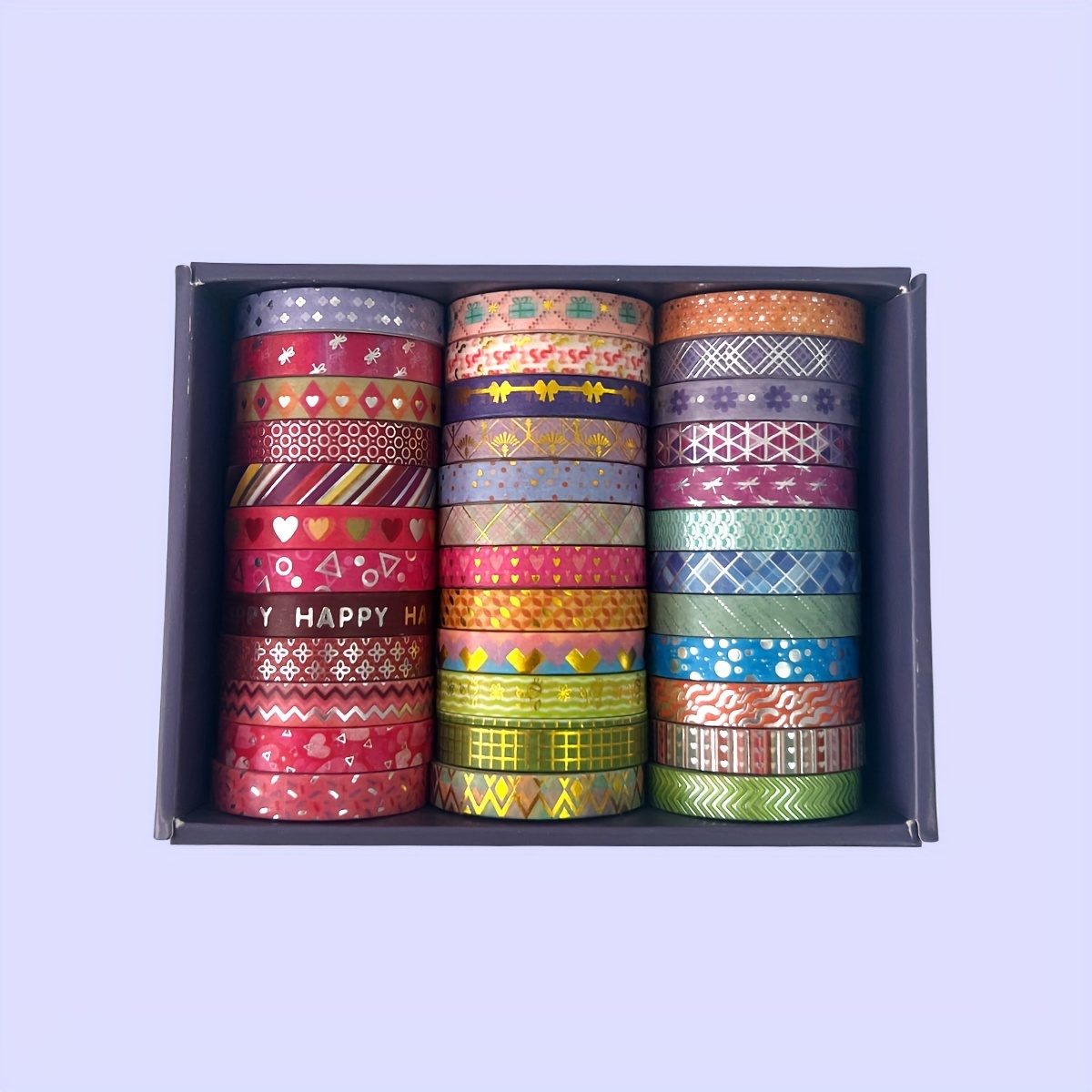 36 Rolls Washi Tape Set, Decorative Masking Tape For Scrapbooking, Planners, Diy Crafts And Gift Wrapping