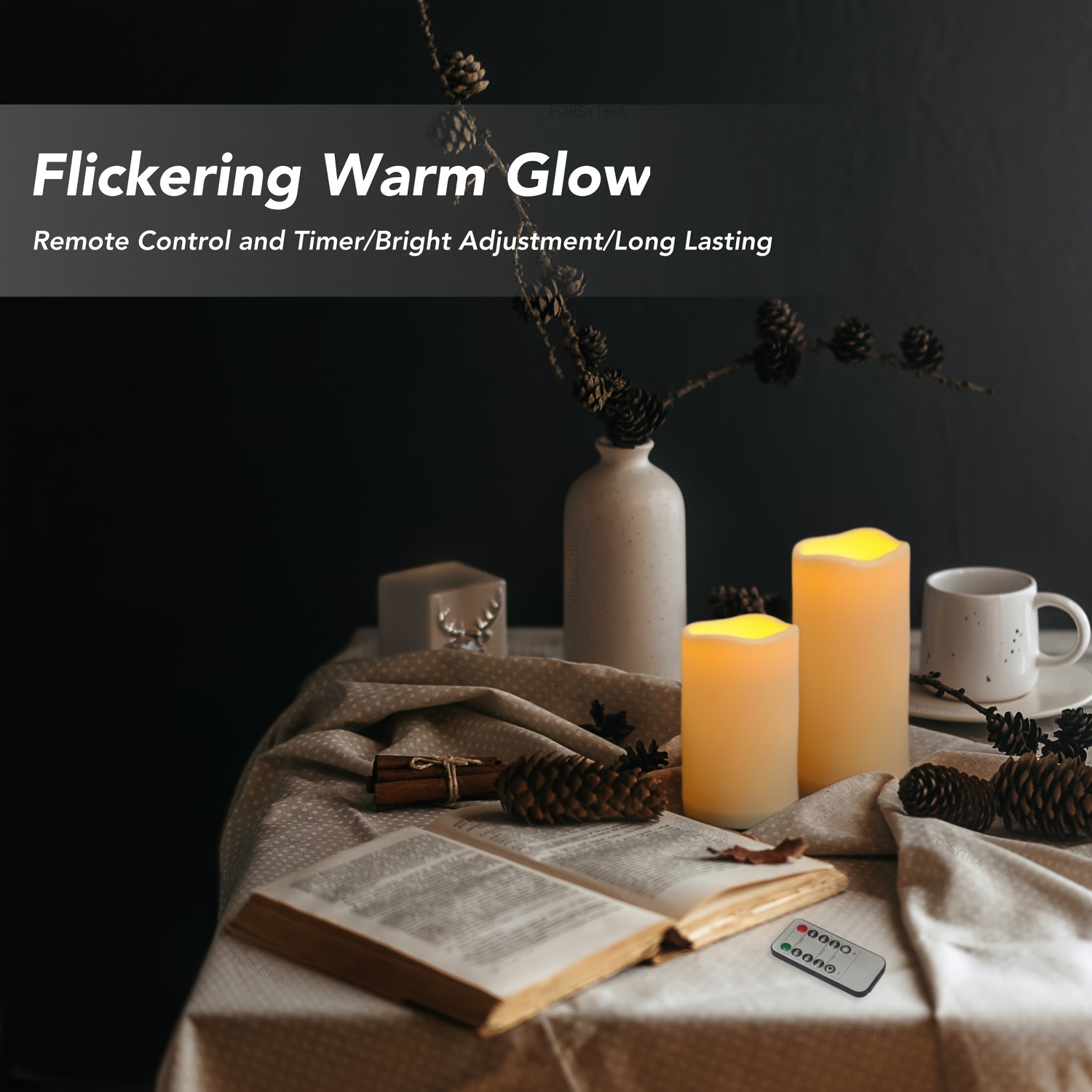 12 Pack Flameless Candles with Remote Control