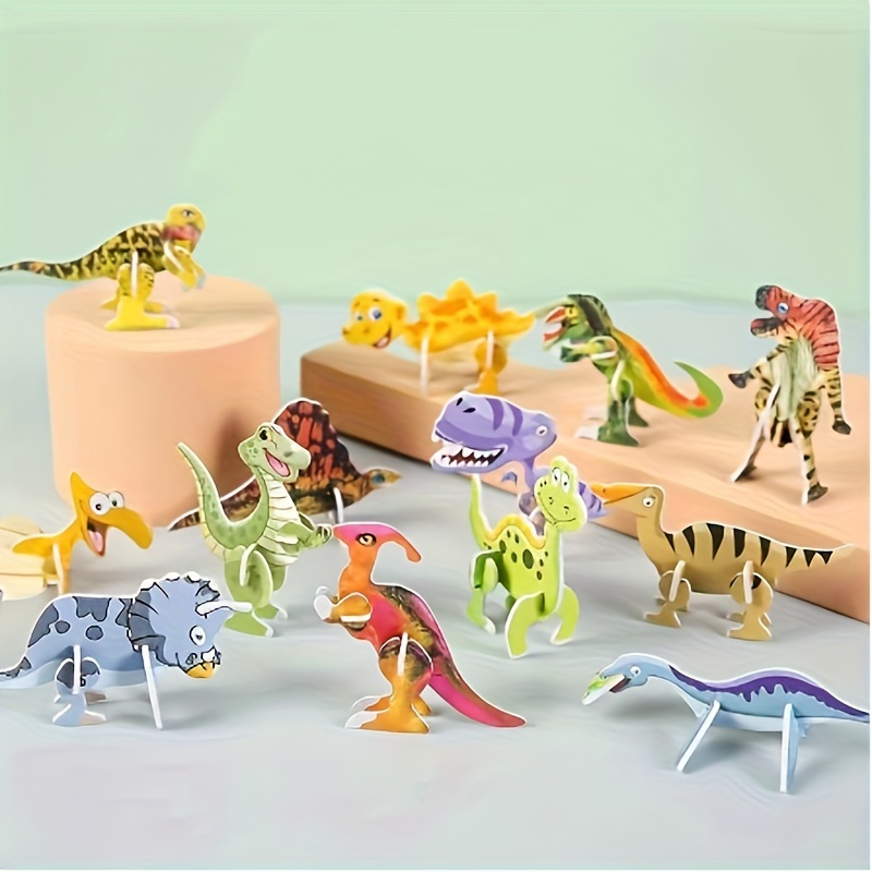 

25pcs/3d Three-dimensional , Cartoon Assembled Fun Small Handmade Toys