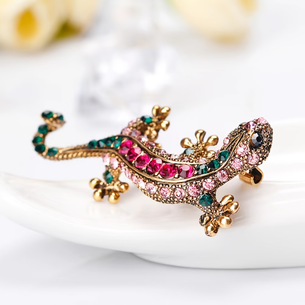 studded metal brooch animal pin button vintage personality Temu