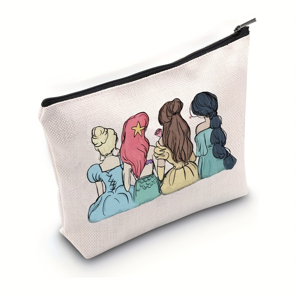 TEMU - Cosmetic Bag - For Enthusiasts, Polyester Pouch Closure, For Favors &