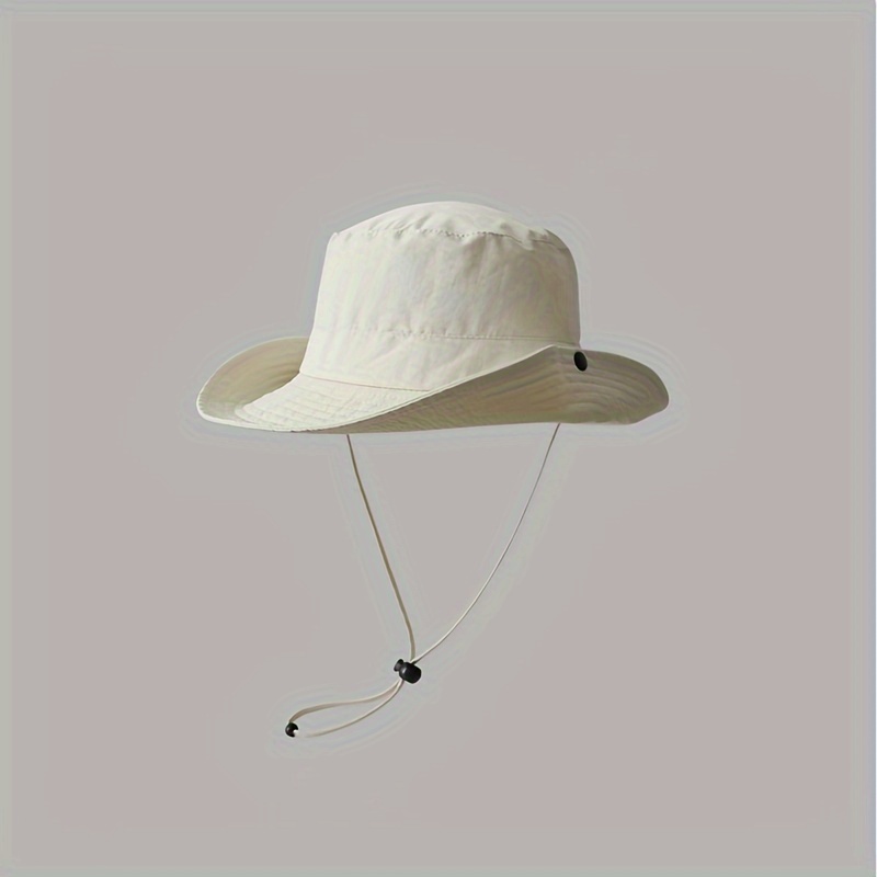 Wide Brim Boonie Hat Cowboy Style Waterproof Sun Hat, Bucket Hats for Hiking Gardening Safari Beach for Women Men,Temu