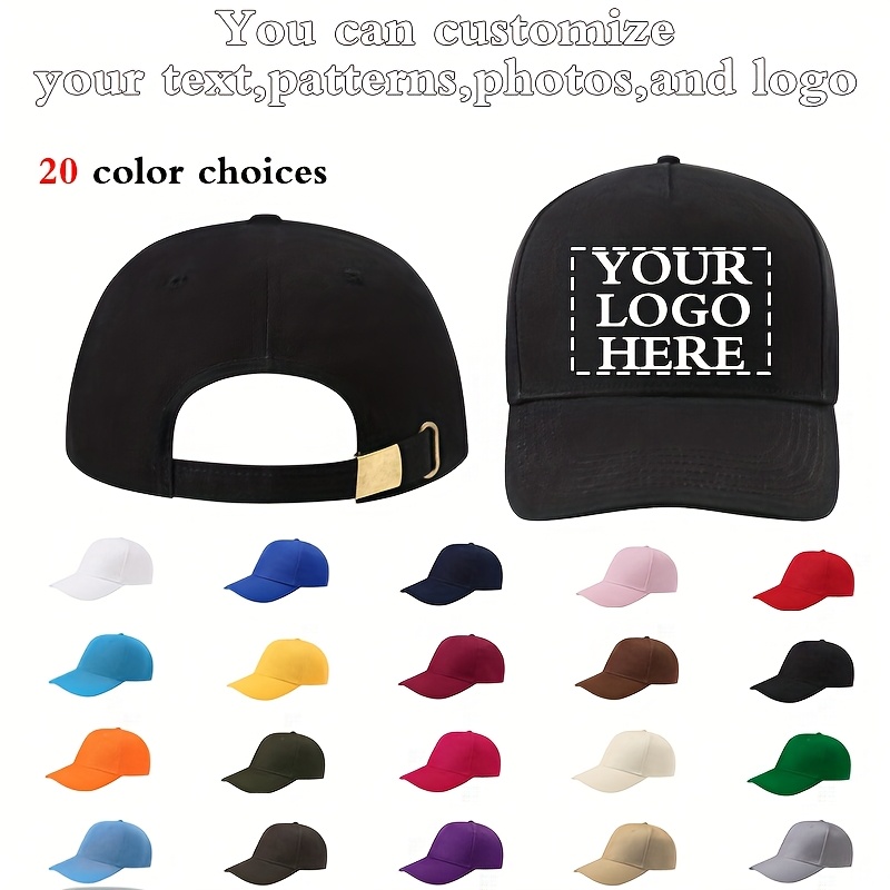 TEMU Customizable And Adjustable, Suitable For Men And Women - Personalize With Your Text, Photo, Or - In Multiple Colors, Halloween Cap, A Great Gift For Friends