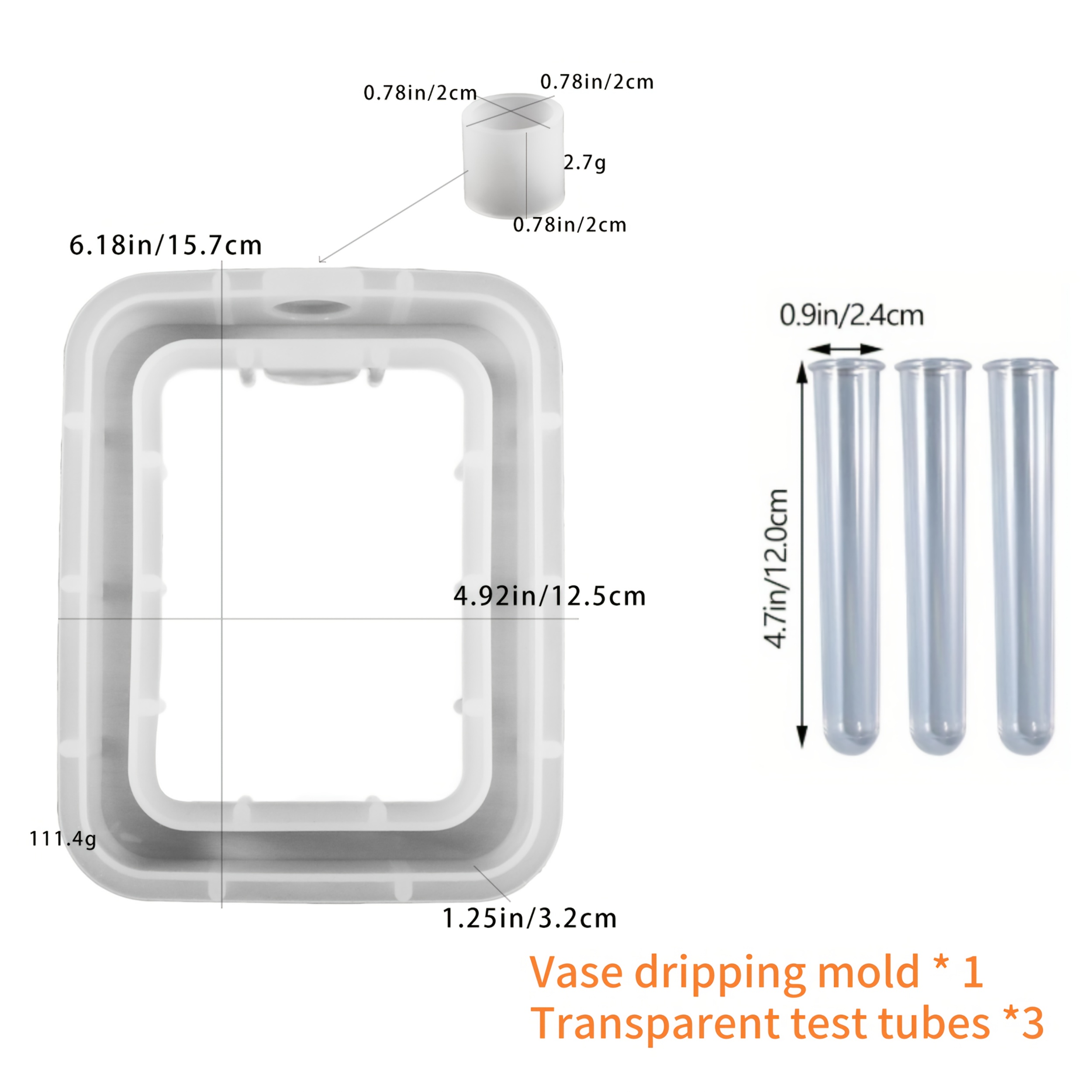 Silicone Plaster Vase Mold, Round/ And Square /rectangular Flower Propagation Molds, Crystal Epoxy Resin Hydroponic Plant Containers, Home Decor Crafting Kit