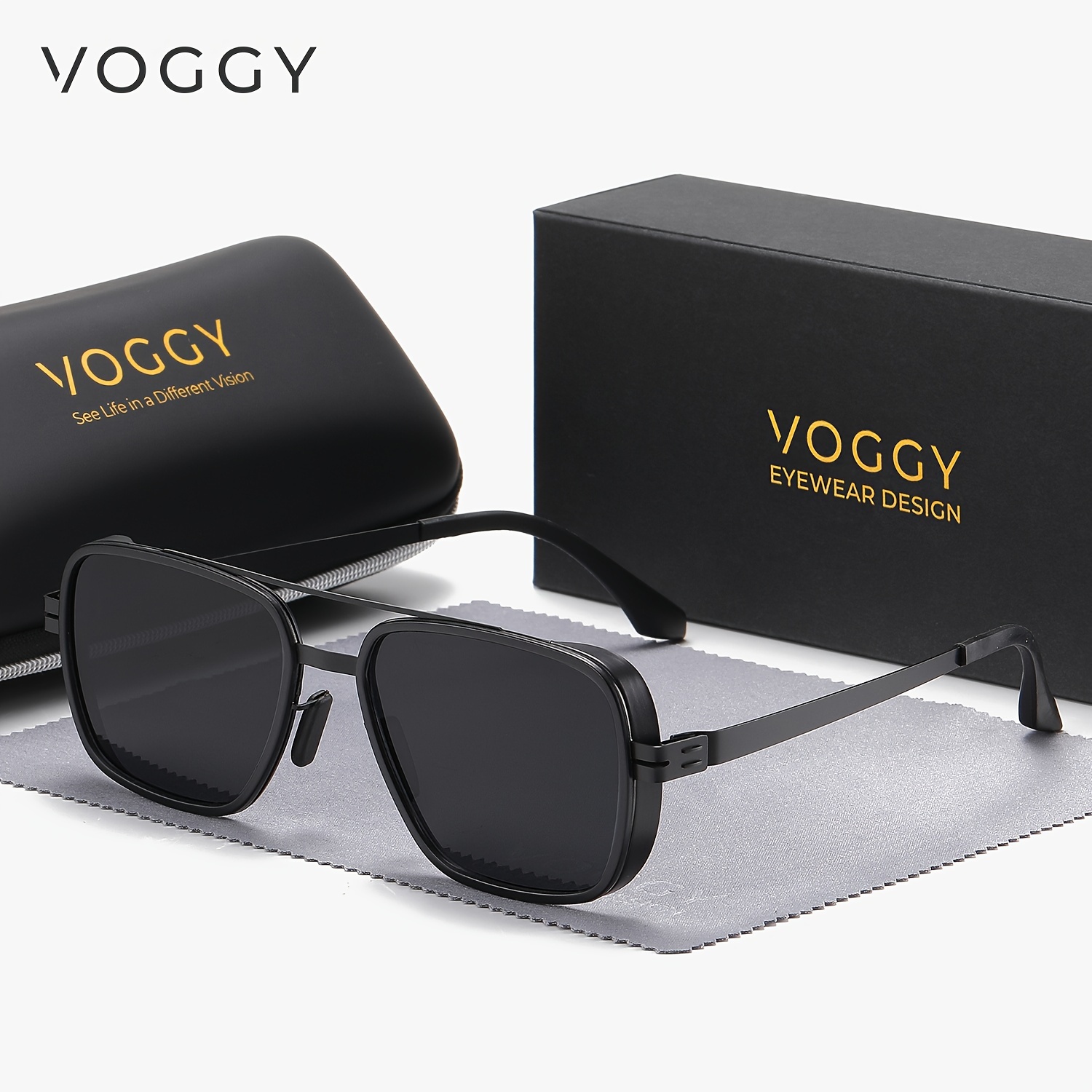 

Voggy Retro Polarized Fashion Glasses For - Stylish Metal Frame, Driving, Cycling, Fishing &