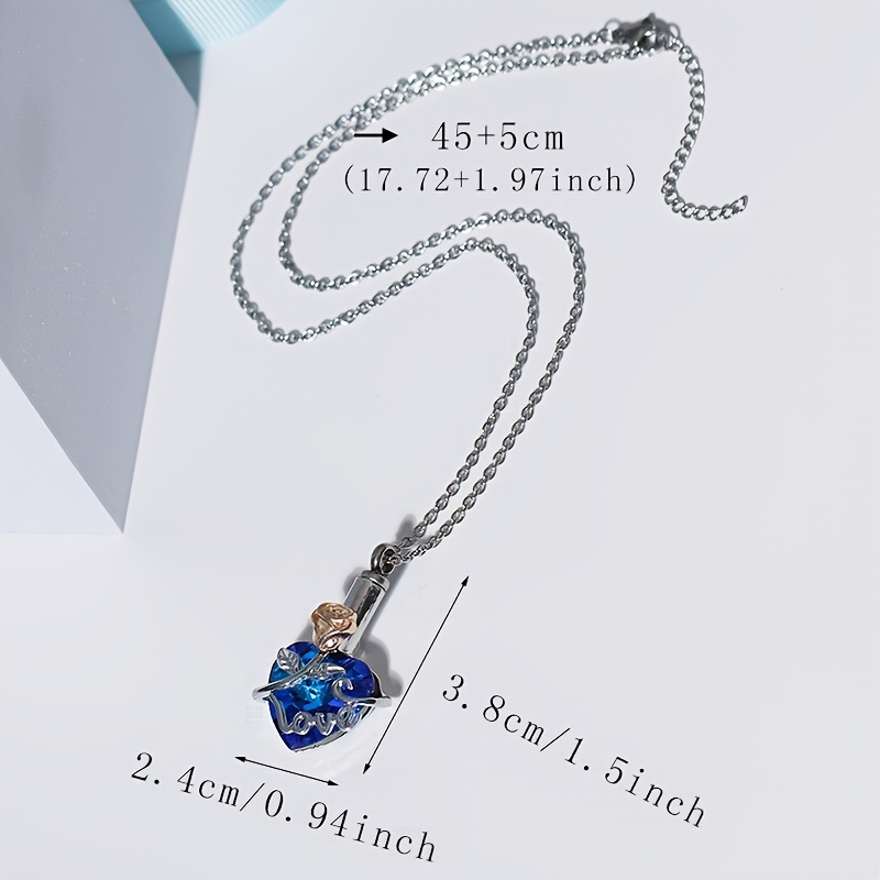 Heart-Shaped Urn Pendant Necklace — Commemorative Gift