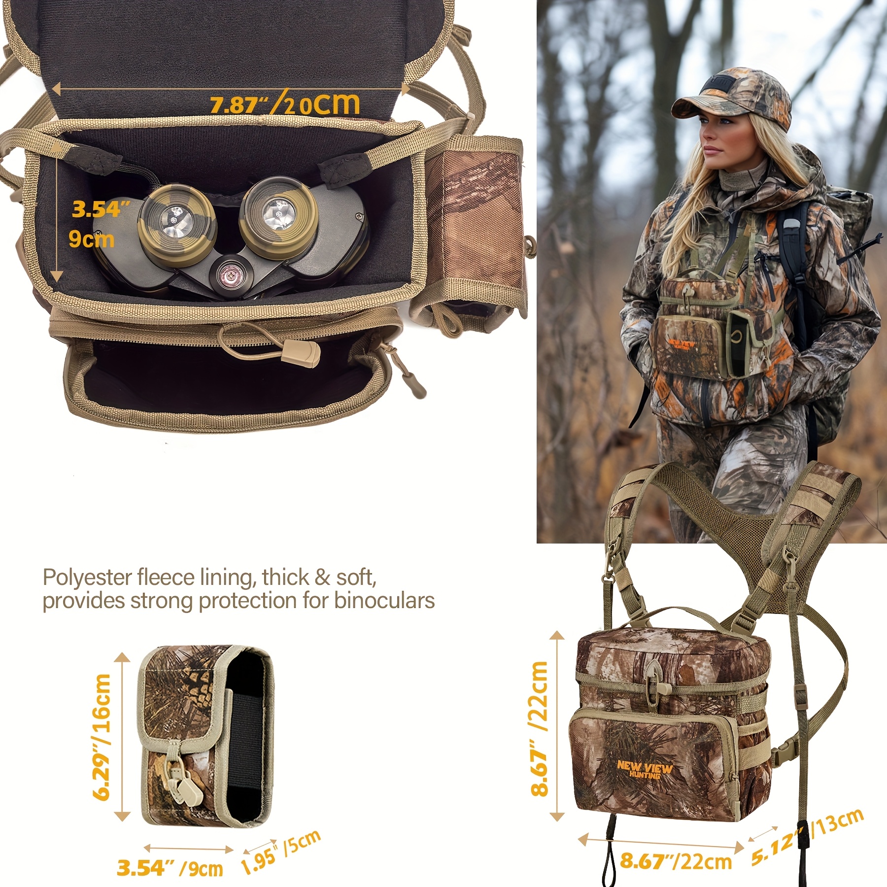 Image of New View Adjustable Outdoor Vest Bag For Men, Breathable Chest Bag With Handle, Camouflage Camping Bag Hiking Bag Mountaineering Bag For Wilderness Enthusiast, Explorer