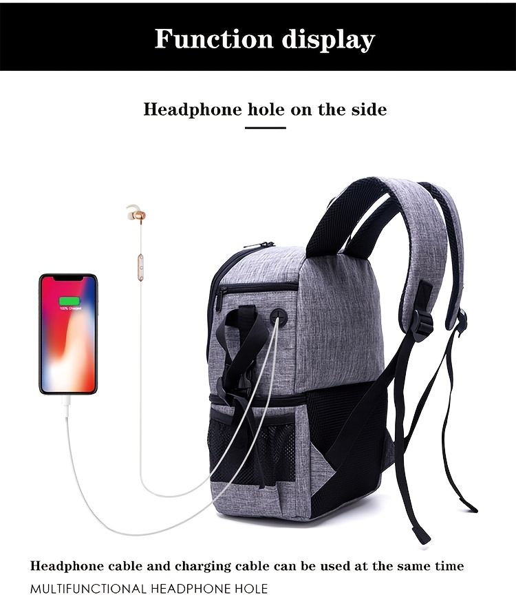borsa per fotocamera professionale multifunzionale da esterno di   capacità con divisori interni rimovibili, borsa per fotocamera dslr a    , borsa per  ,   da esterno per fotografia Dettagli dell'articolo 7