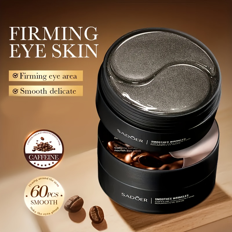 Hydrating & Firming Caffeine Collagen Eye Mask –, Fine Lines, and Moisturizes Skin; Non-Greasy Formula for Overnight Use Seasonal Switches; Large Pack with Multiple Sheets for Family Sharing; Perfect Gift for Christmas