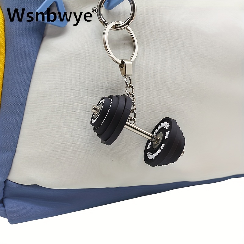 

1pc Wsnbwye Creative Fitness Dumbbell Keychain Kettlebell Fashion Barbell Piece Combination Design Sport Weight Lifting Mini Heavyweight Hanging Ornaments