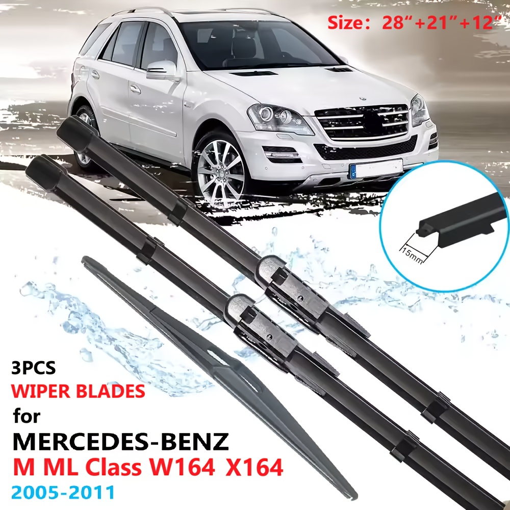 E-shop Auto Windschutzscheibenwischerblätter für M ML Klasse W164 X164 2005-2011 W166 X166 2012-2019 Front- und Heckscheibenwischer Bürsten Cutter
