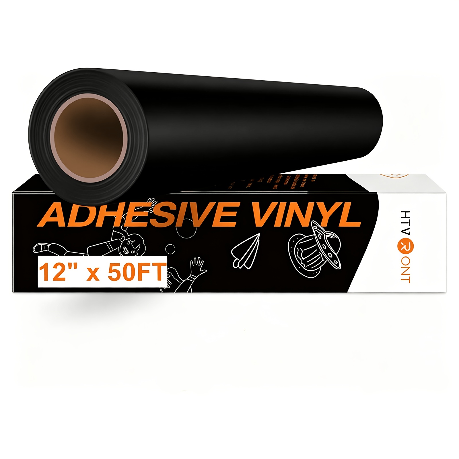Image of Htvront Permanent Vinyl 30cm X 1500cm Glossy/matte Adhesive Vinyl Roll Compatible With All Cutting Machines
