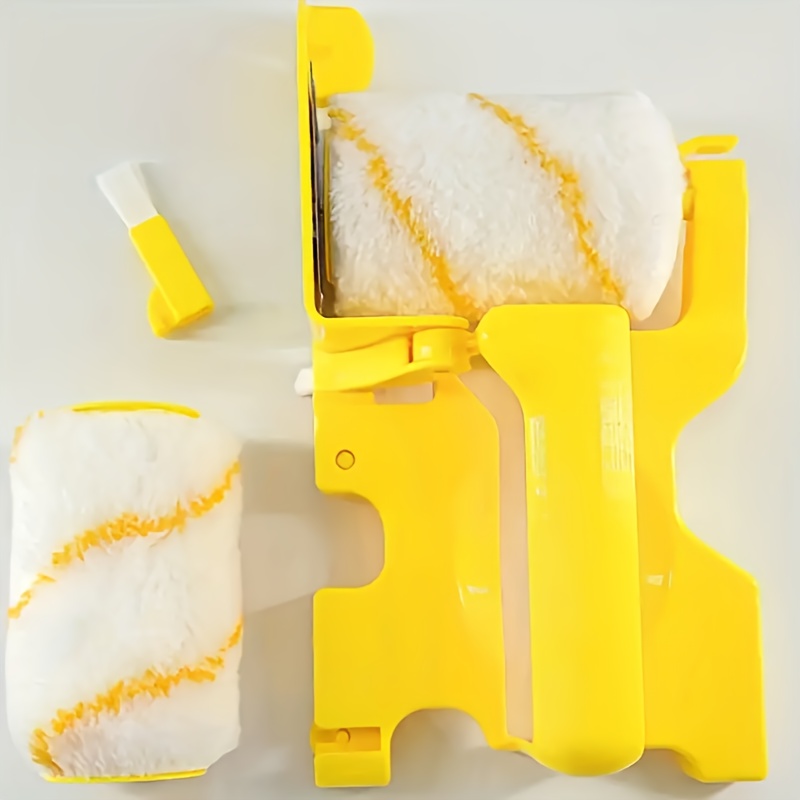 TEMU 5pcs/set Edge Trimming Roller Brush Latex Paint Inner Corner Wall Paint Brush Architectural Decoration,trim And Color Roller Paint Brush