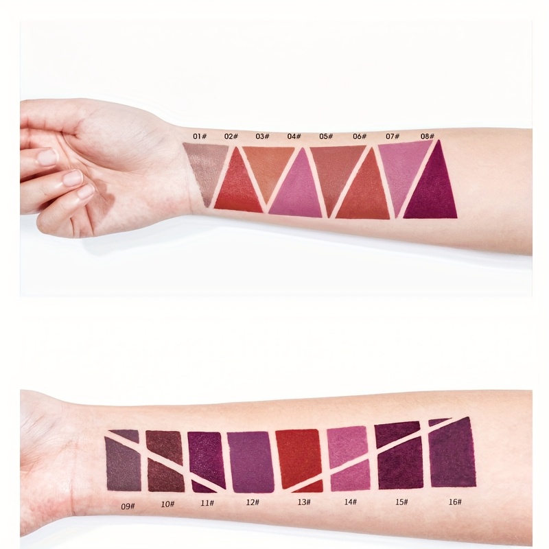 1pc 16 Color New Double Ended Nude Lasting Matte Waterproof Lipliner and Lipstick Pencils
