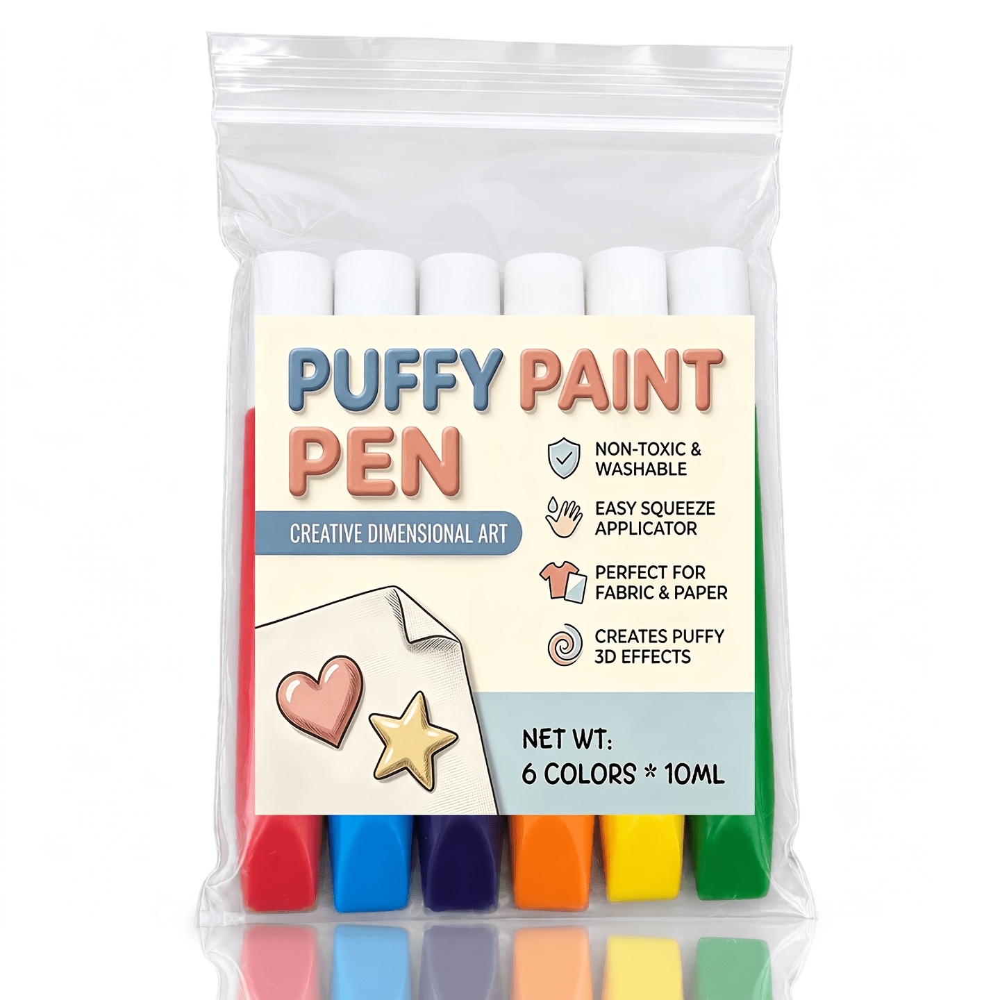 TEMU 6 stuks Popcorn Pennen 3D Tekenstiften, Knutsel- en Kunstbenodigdheden, Thanksgiving Feestdag, voor Handgemaakte DIY op Papier Glas Plastic