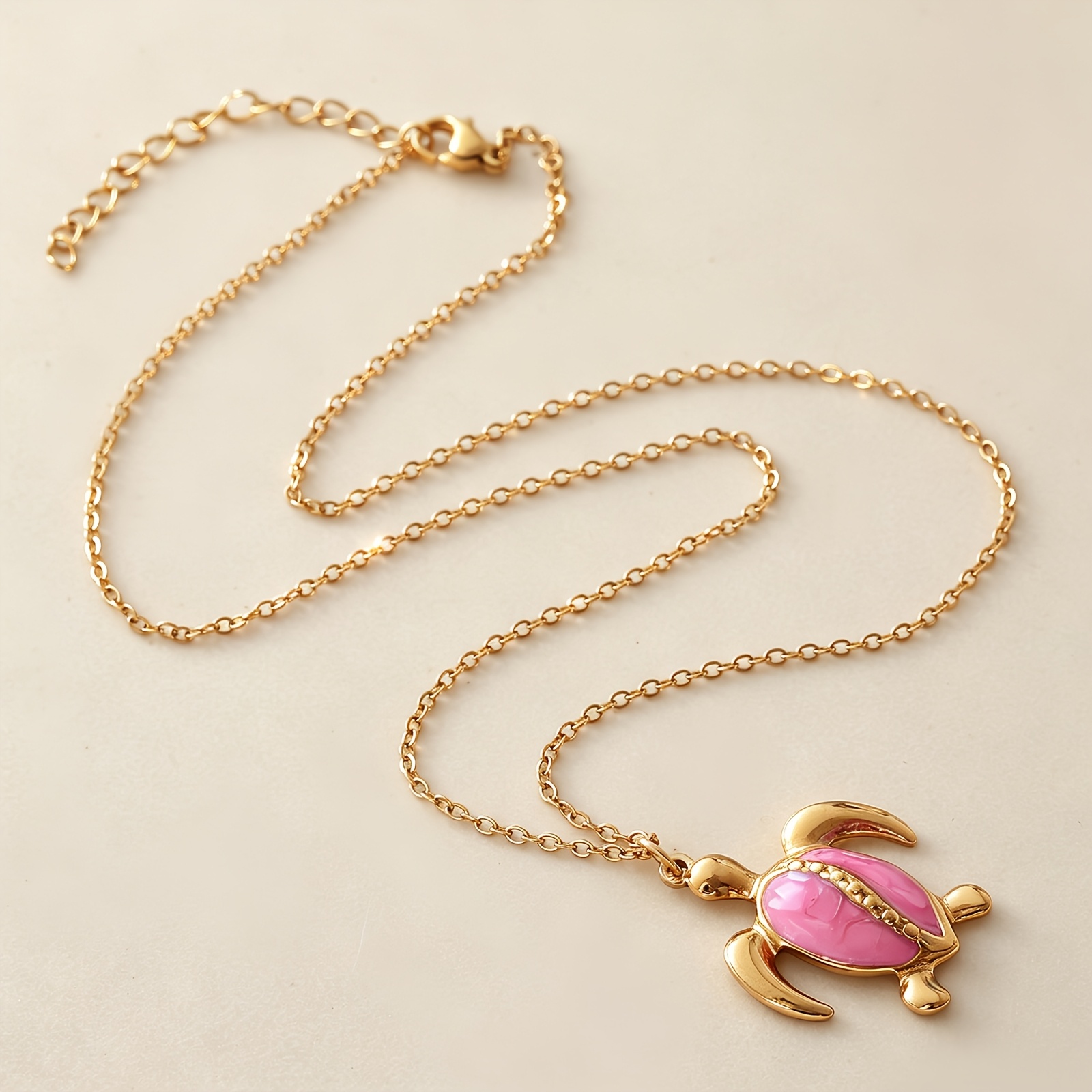 Women's 18K Golden Plated Turtle Pendant Necklace — Ocean Style