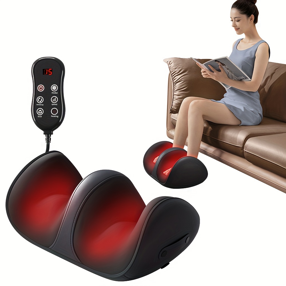 

Electric Shiatsu Foot And Calf Massager, Deep-kneading With Heat Function, Cordless Rechargeable Type-c, Relaxation And Circulation Aid, Ideal Gift For Parents And Friends