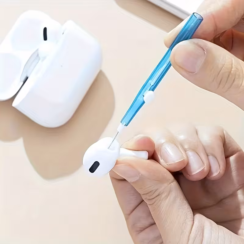 1pc retractable phone earphone multi cleaning brush with durable plastic compact portable design for smartphones tablets tablets for on the maintenance for Product details 2