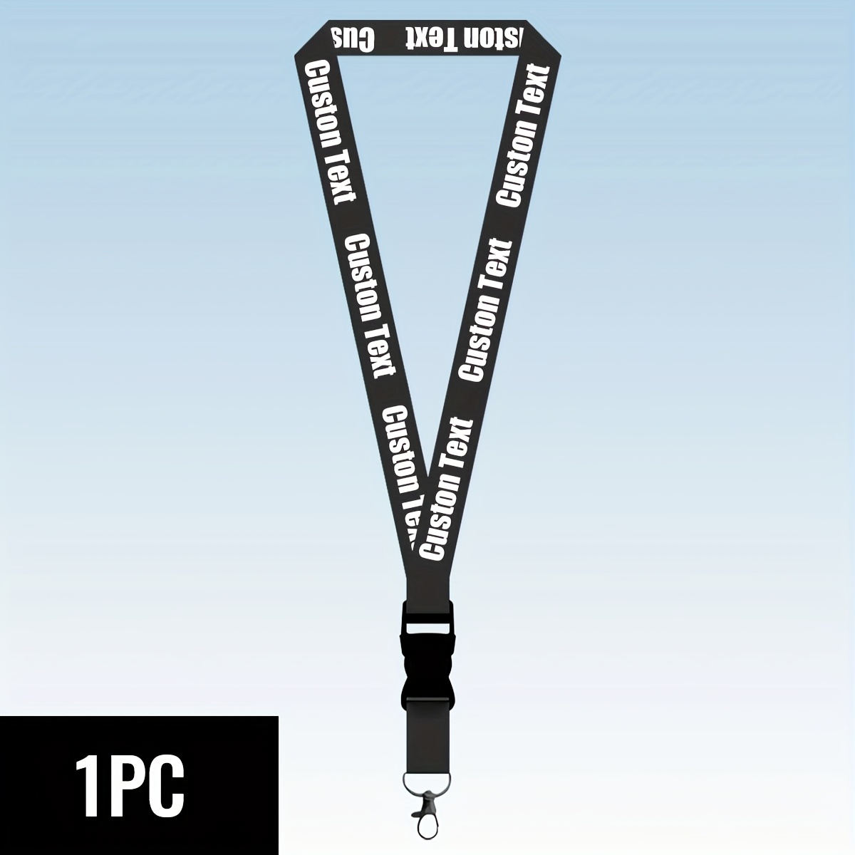 TEMU 2d Custom Text Lanyards For Id Badges, Personalized Phone Lanyard, Customized Cruise Lanyard Cards, Customizable Breakaway Lanyard, Badge