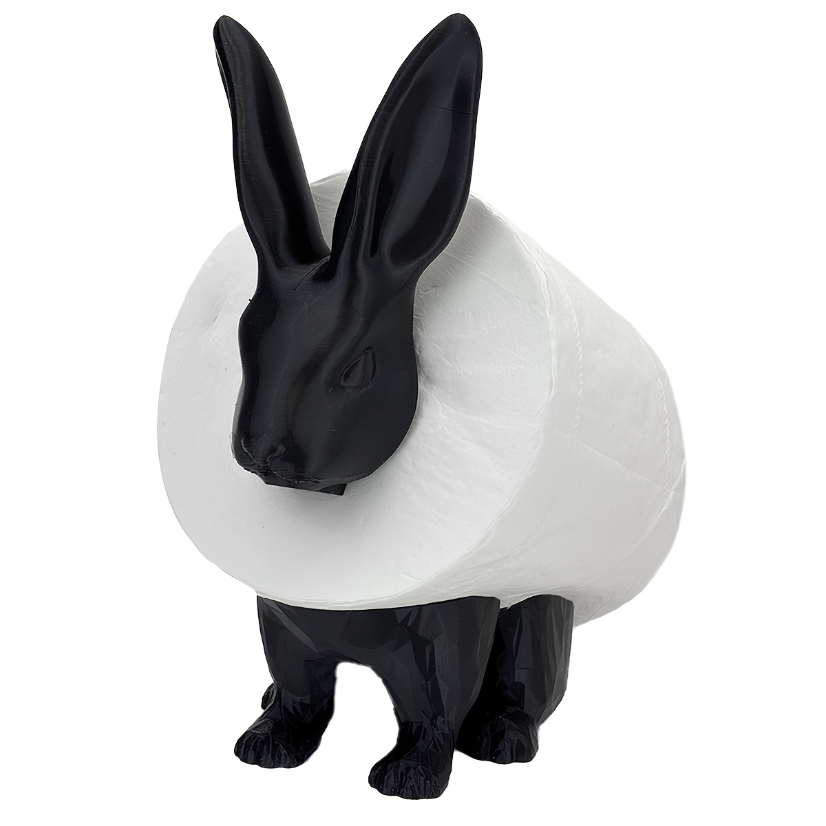 1pc Easter Bunny Decorations Rabbit Toilet Roll Holder - 3d Printed Bunny Paper Roll Holder - Cute Bathroom Decor Easter Desktop Decor, Best Gift For Easter