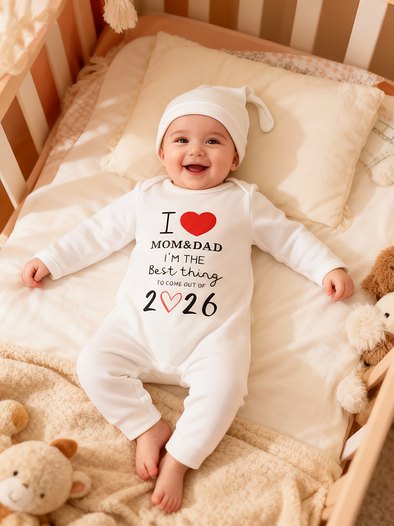 Pure witte driedelige set voor baby's